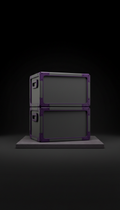 Stapelbox mit Amethyst-Akzenten