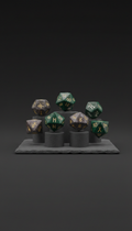 Runenwürfel Set, Präzisionskunststoff
