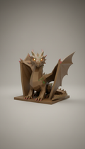 Drachen-Buchstütze aus PLA