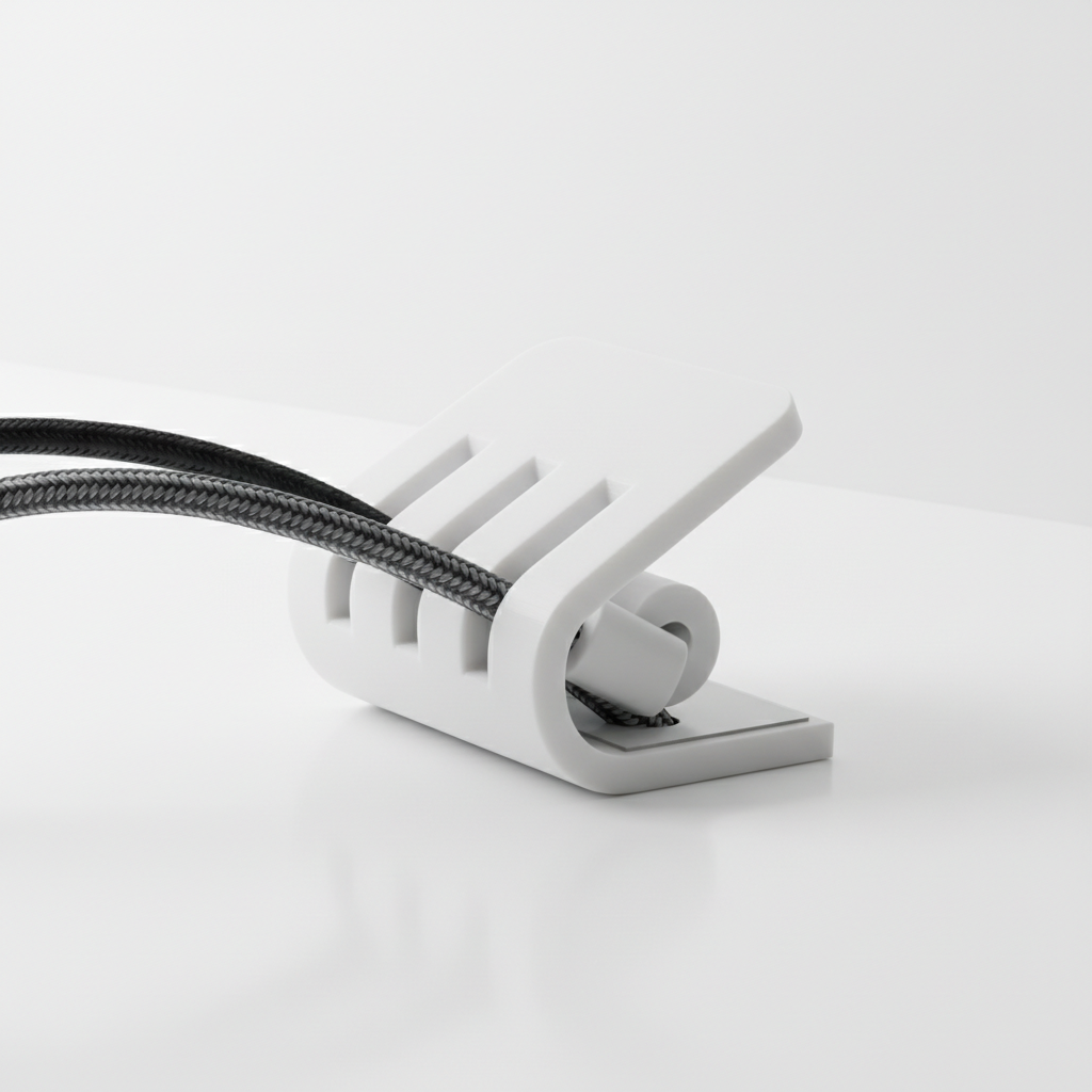 Kabel-Organizer Weiß 3D-gedruckt