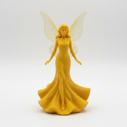 Feenfigur Classic Gelb – 3D-gedruckt von Drachenwerk