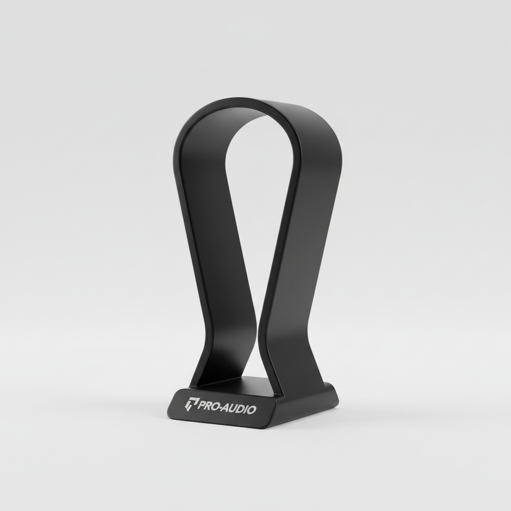 Headset-Halter Standard Schwarz – 3D-gedruckt von Drachenwerk