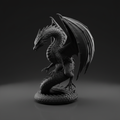 Drachenfigur Classic – Schwarz