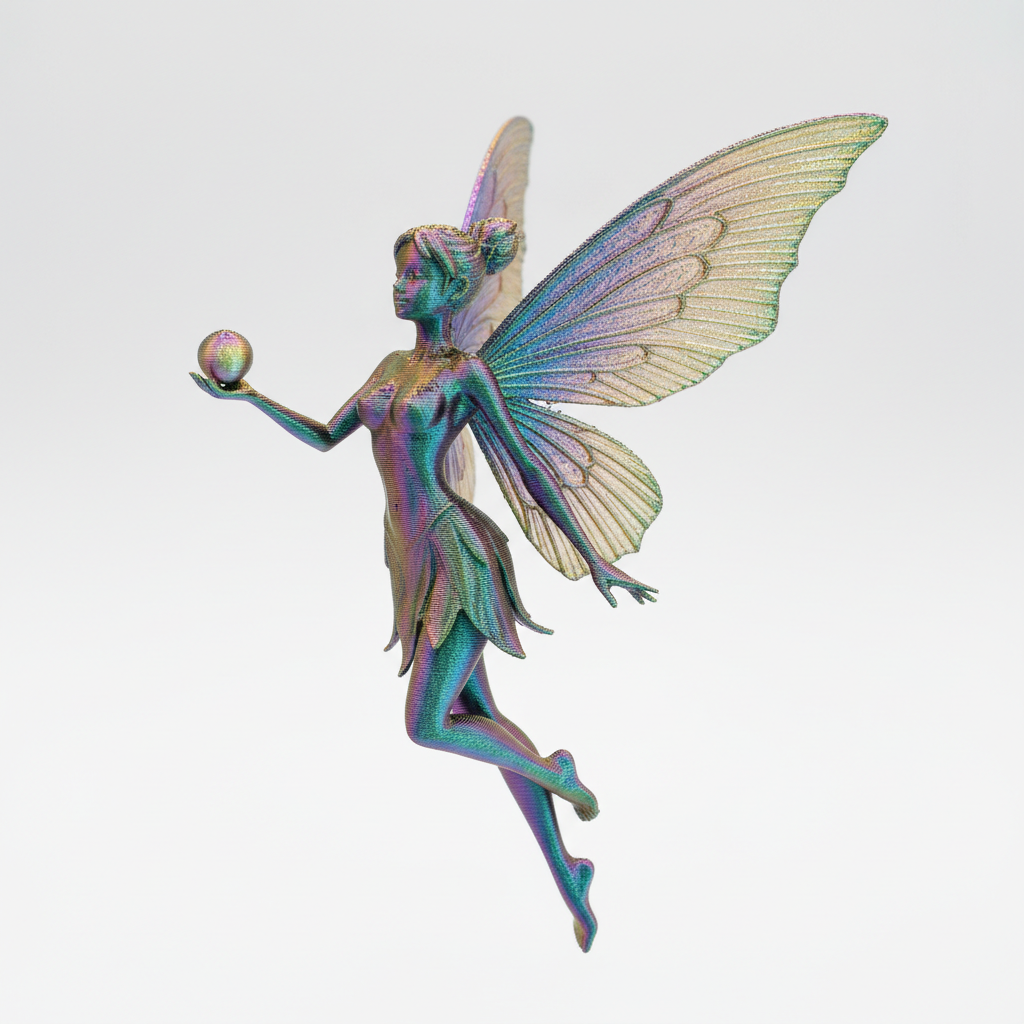 Feenfigur Premium Mehrfarbig – 3D-gedruckt von Drachenwerk