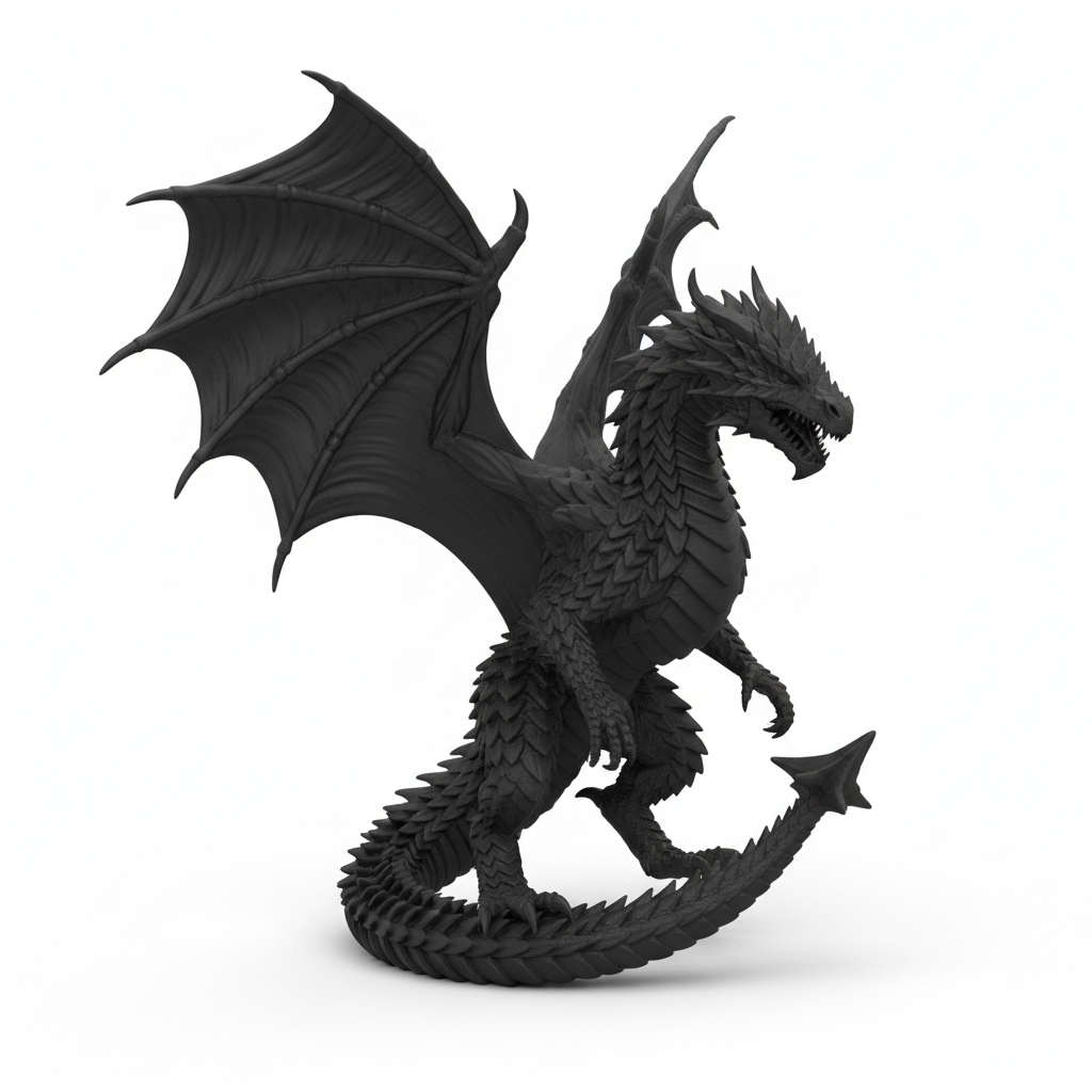 Drachenfigur 10cm 3D-gedruckt