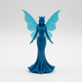 Feenfigur Classic Cyan Blau – 3D-gedruckt von Drachenwerk