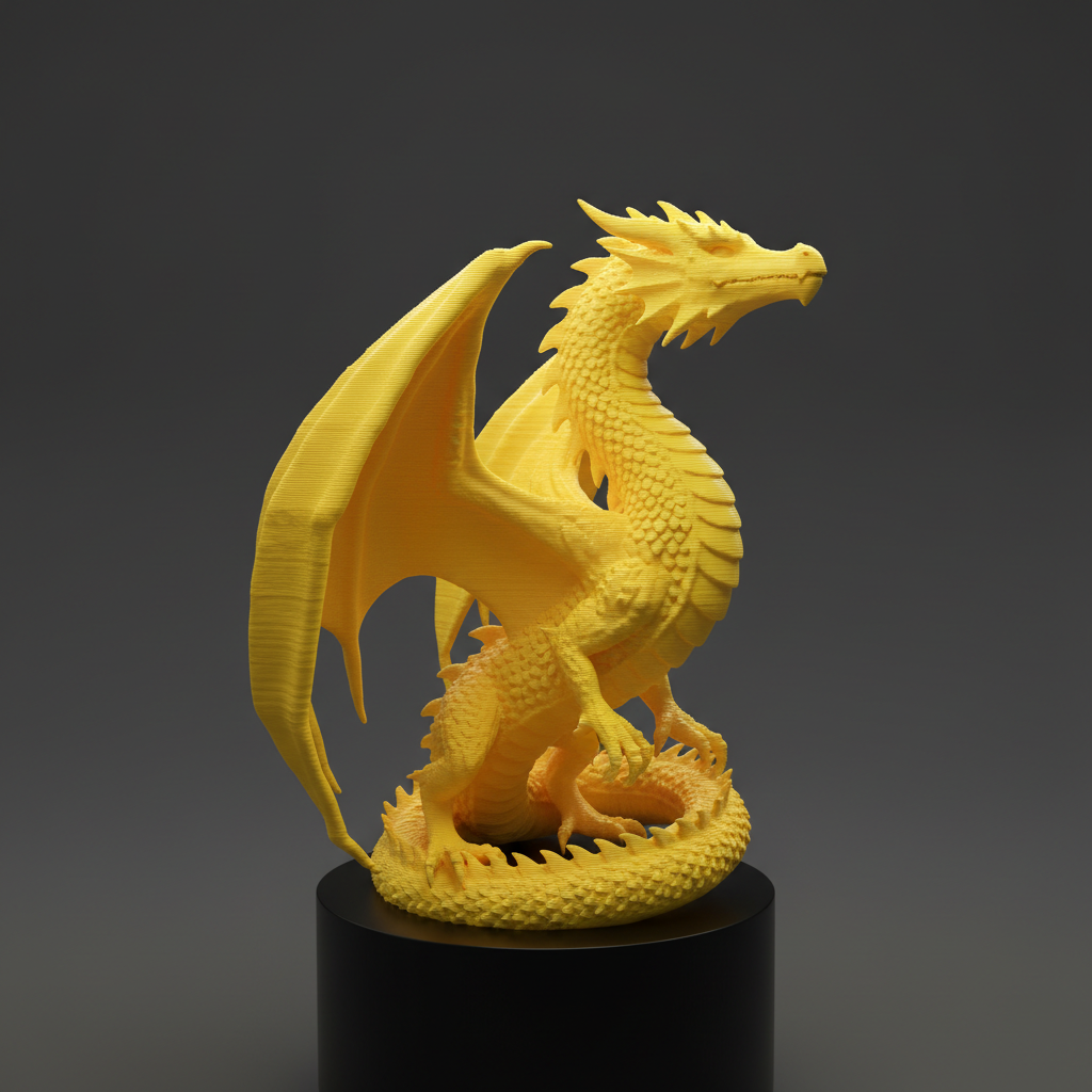 Drachenfigur Classic – Gelb