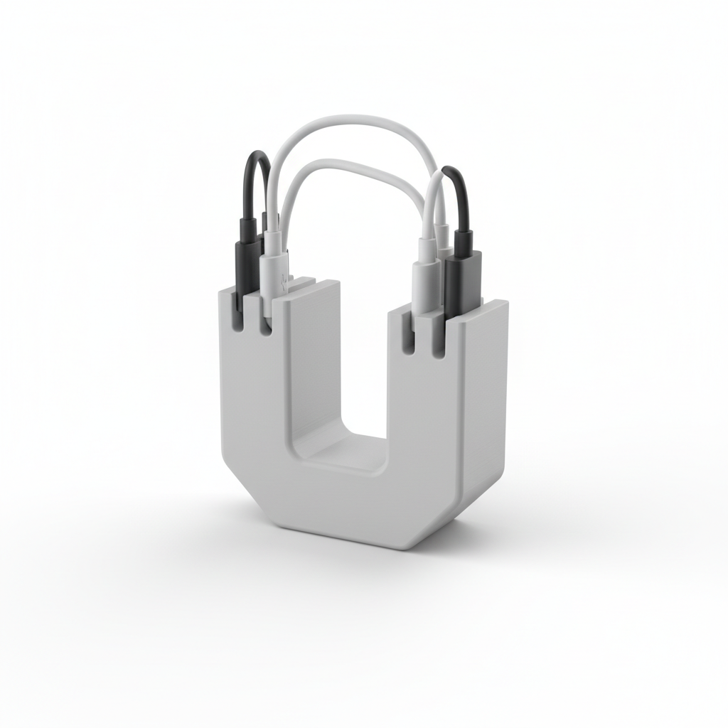 Kabel-Organizer Grau 3D-gedruckt