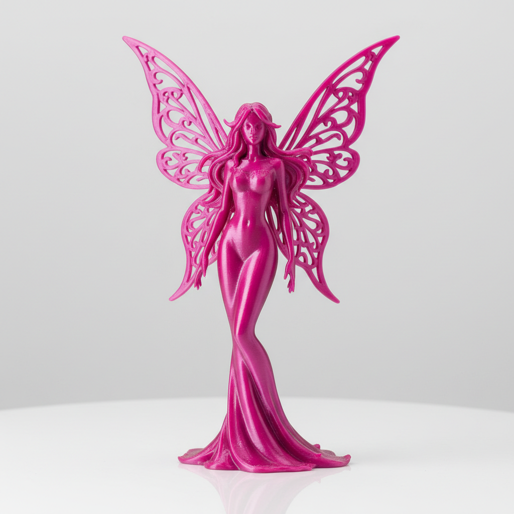 Feenfigur Classic Magenta – 3D-gedruckt von Drachenwerk