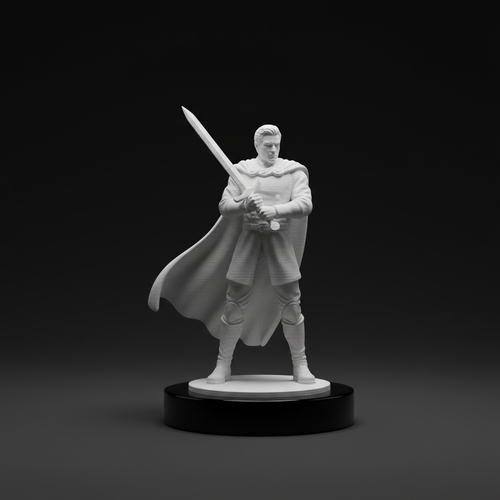 3D-Druck Wunschmotiv – weiße matte Figur