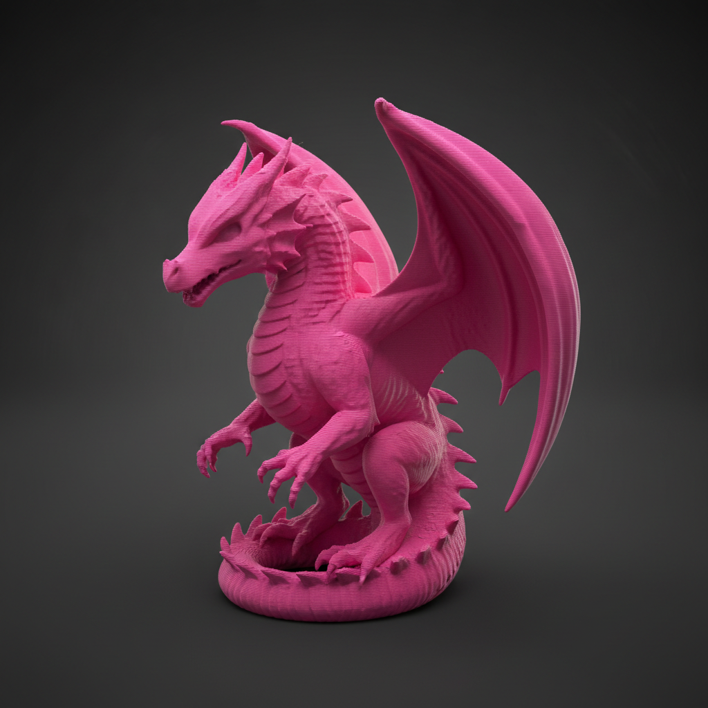 Drachenfigur Classic – Magenta