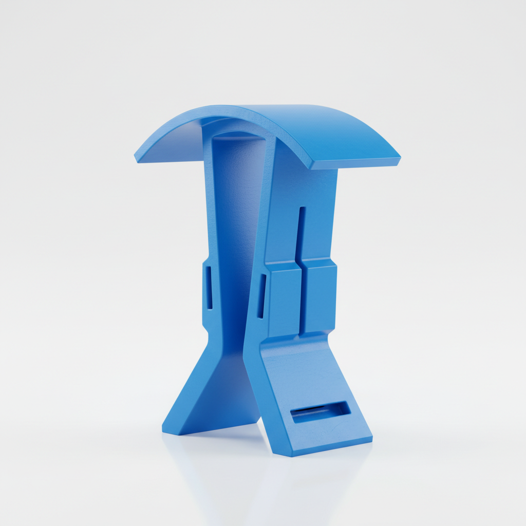 Headset-Halter Blau 3D-gedruckt